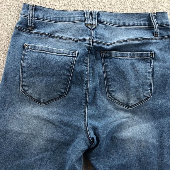 Curve Apparel Womens Jeans Size 12/31 Blue Denim High-Rise Essential Skinny Leg - Picture 10 of 14